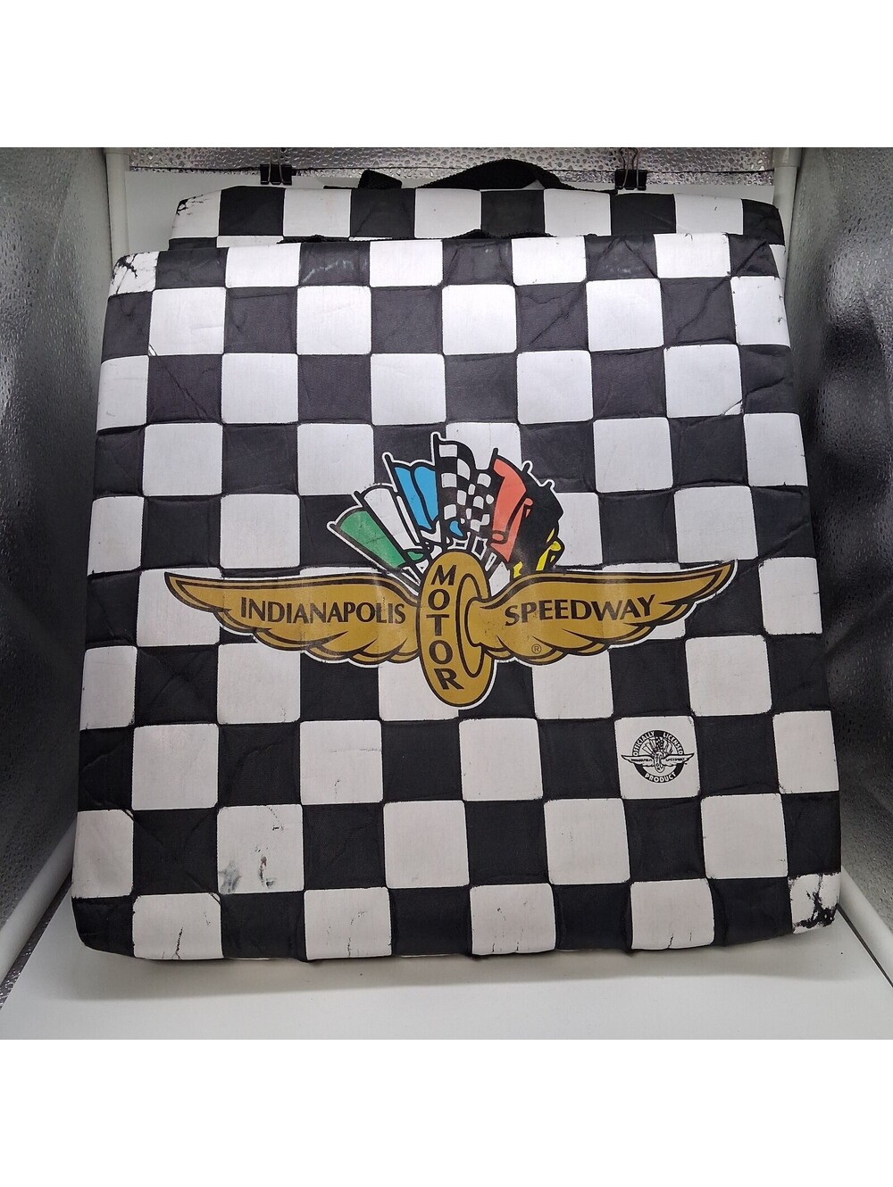 Indianapolis Motor Speedway Seat Cushions Set of 2 Checkered Flag Indy 500 IMS